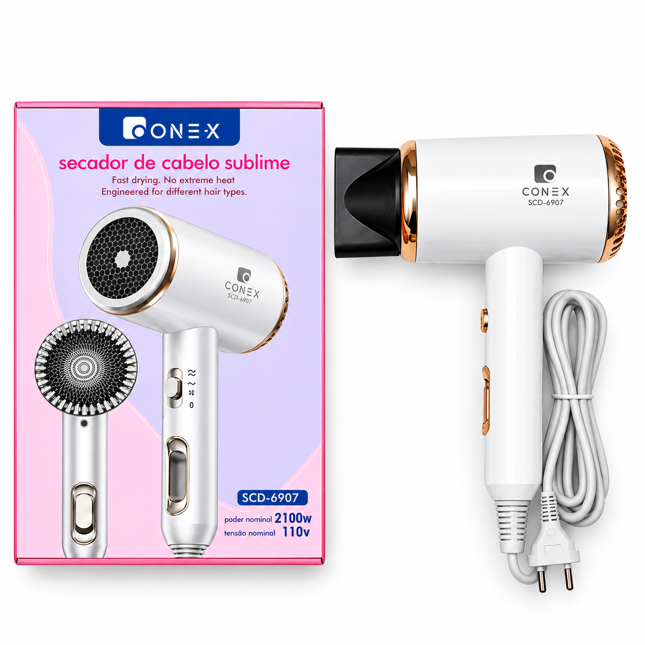 Secador de Cabelo Sublime Onex 2100W